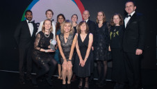 (L-R) Presenter Ishan Perera, director IT, Ravana Garden, Heathrow team and compere Michaela Stracha